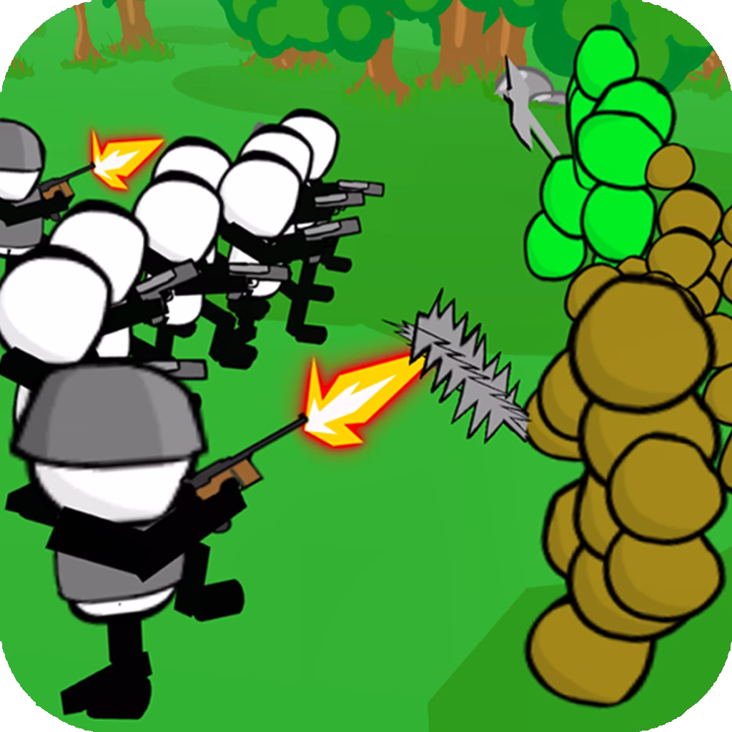 Stickman Gun Battle Simulator Challenge game cover on A2M Games