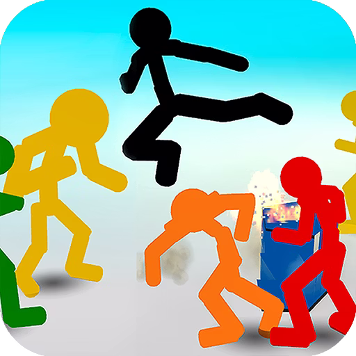 Stickman Street Fight game cover on A2M Games