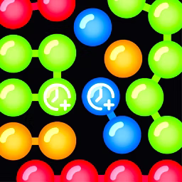 Sticky Balls Match Pop game cover on A2M Games