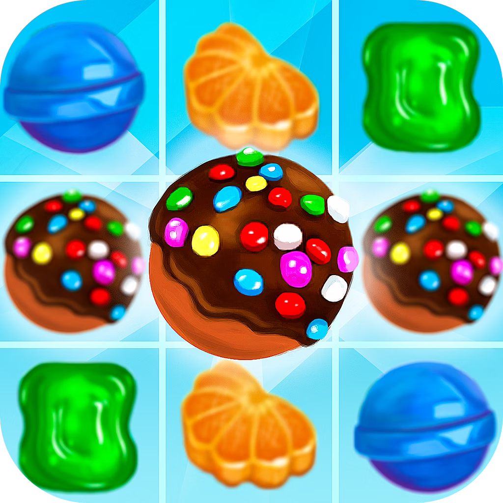 Candy Jewel Rush game cover on A2M Games