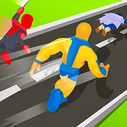Superhero Transform Race game cover on A2M Games
