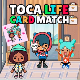 Toca Life Card Match game cover on A2M Games