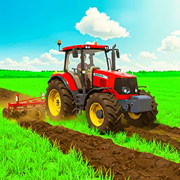 Tractor Simulator Farming Game Challenge game cover on A2M Games